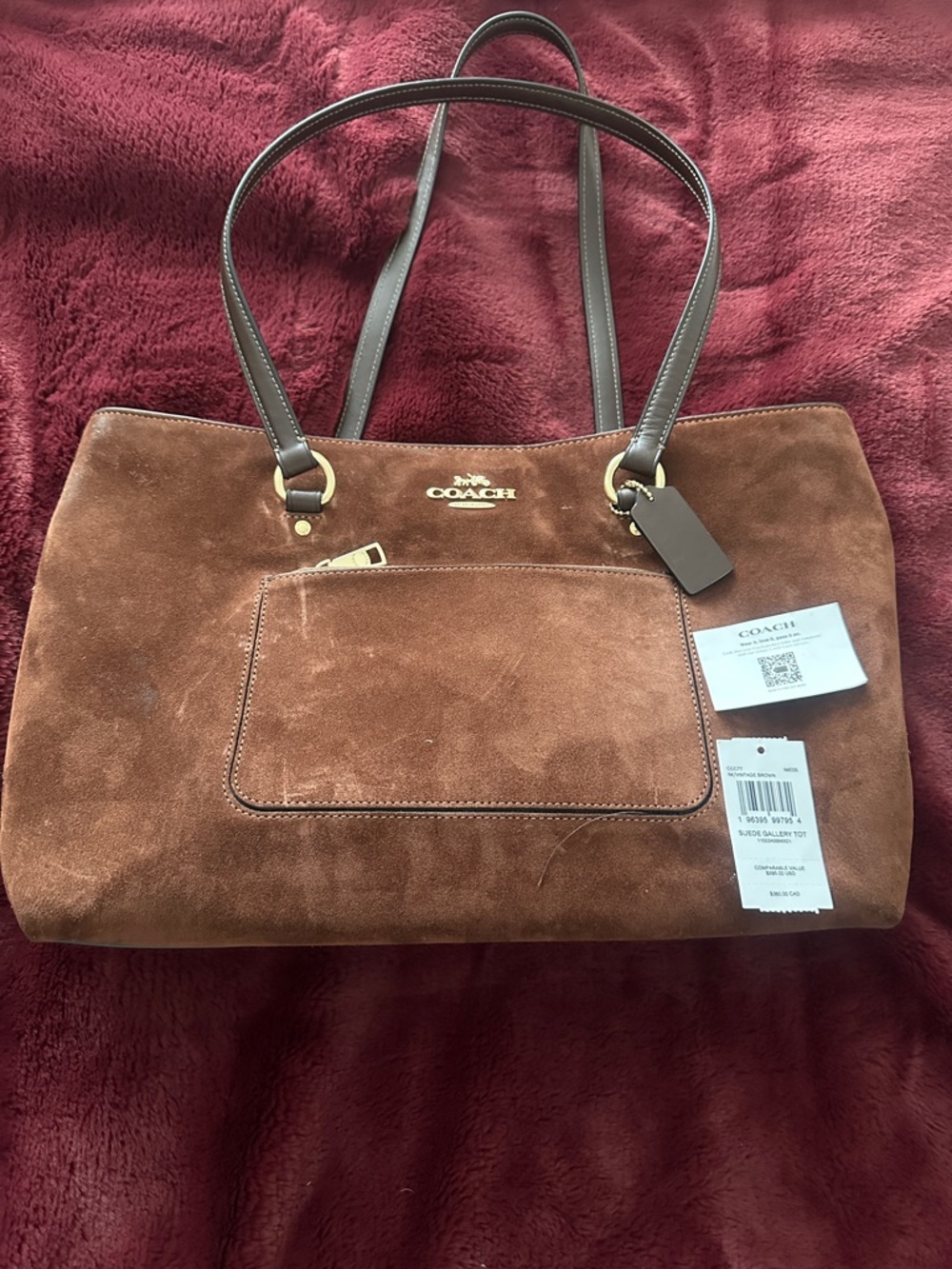 Coach Suede Gallery Tote